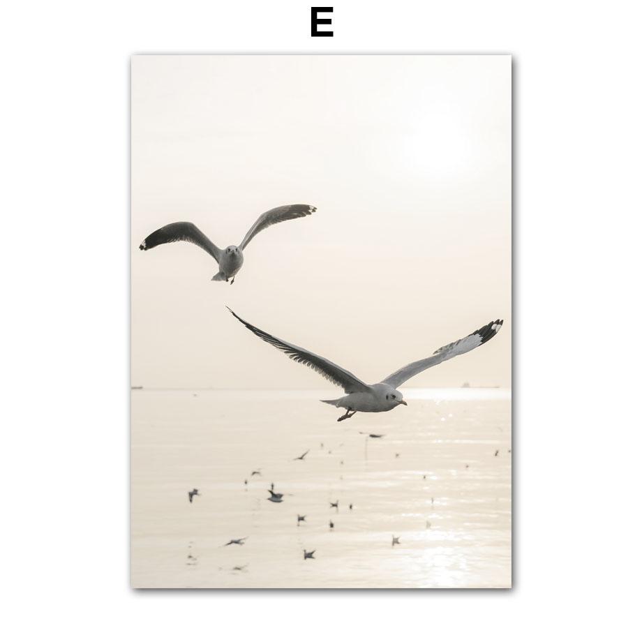 Beige Sea Grass Reed Dandelion Line Figures Wall Art Canvas Painting Posters And Prints Hotel Bar Pictures For Living Room Decor