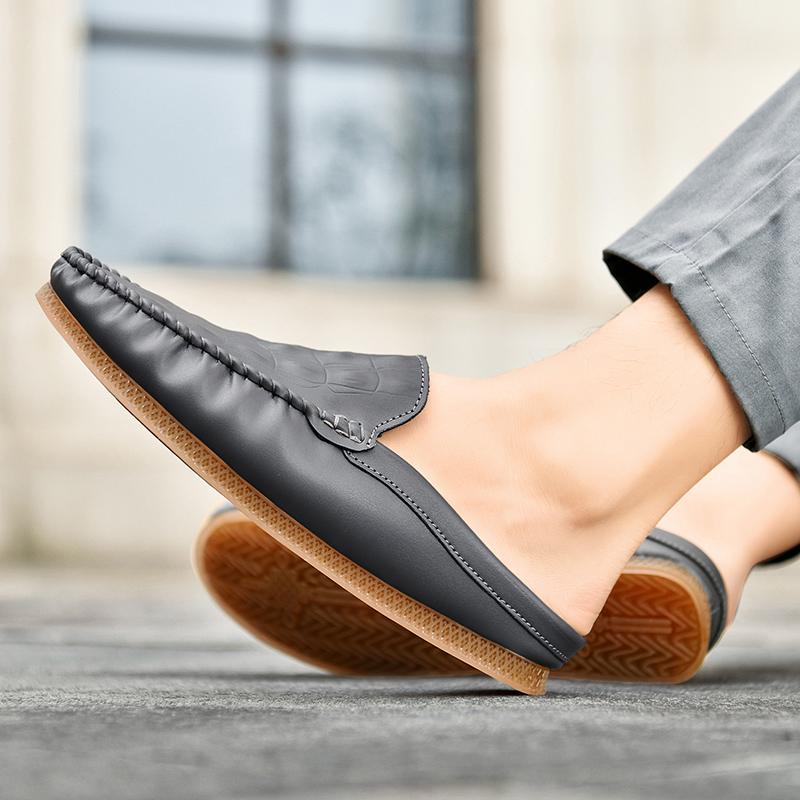 Large Size Minimalist Fashion Business Casual Shoes Bean Shoes Men's Shoes Driving Shoes Lefu Shoes Semi Trailer Lazy Shoes