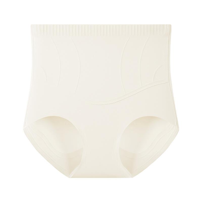 Women's Jelly Strip Tummy Control Light Shaping Pants Mid-High Waisted Plus-Size High Elastic Seamless Butt Lifting Breathable Underwear