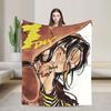 Mitsuki Koga Aya Green Yuri Blanket Quality Warm Soft  Throw Blanket Winter Picnic Home Decor Pattern Bedspread
