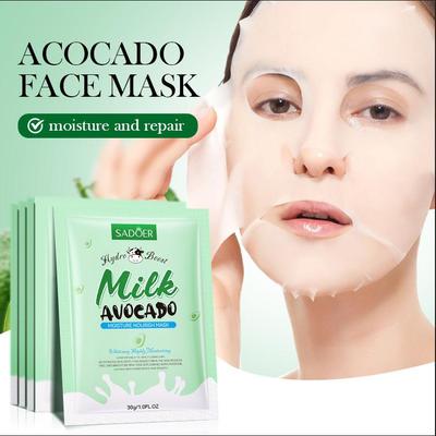 Melk og avokado fuktighetsgivende og nærende maske Hydrerende essensmaske