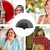 Handheld Folding Fans Vintage Folding Fans Wedding Party Favor Supplies Photo Props Dance Home Party Folding Decorative Fans