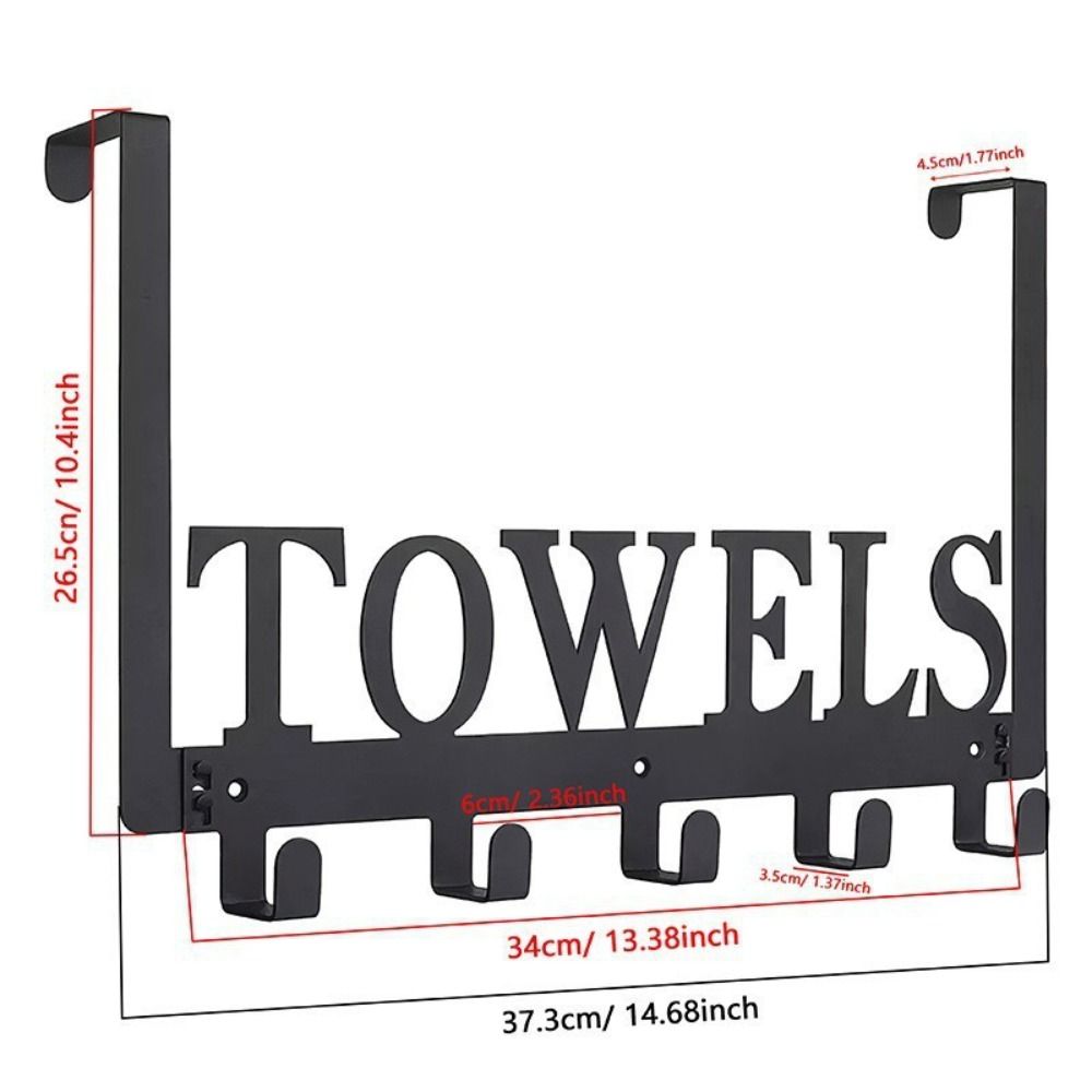 No-Punch Bathroom Coat Hooks Wall Mounted Door Hooks Bath Towel Storage Rack Toilet