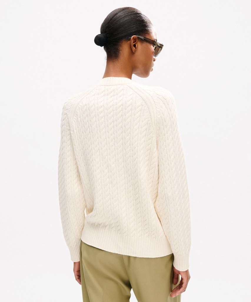 Kenzo Unisex Kenzo Signature Cable Knit Cardigan_K263Aug401Whx