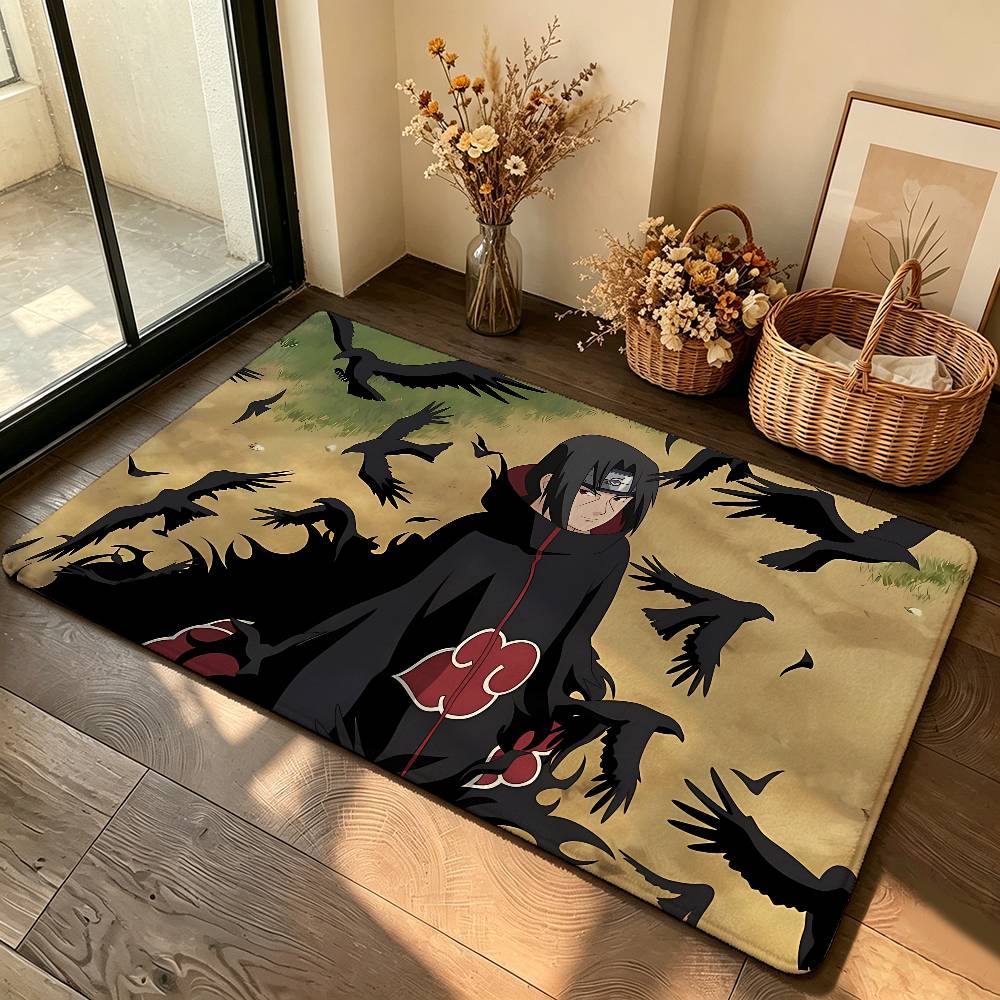 Anime N-Naruto-S Carpet Bathroom Anti-slip Mat Door Mat Home Decoration Mat Entrance Door Mat Scratch-resistant Door Mat