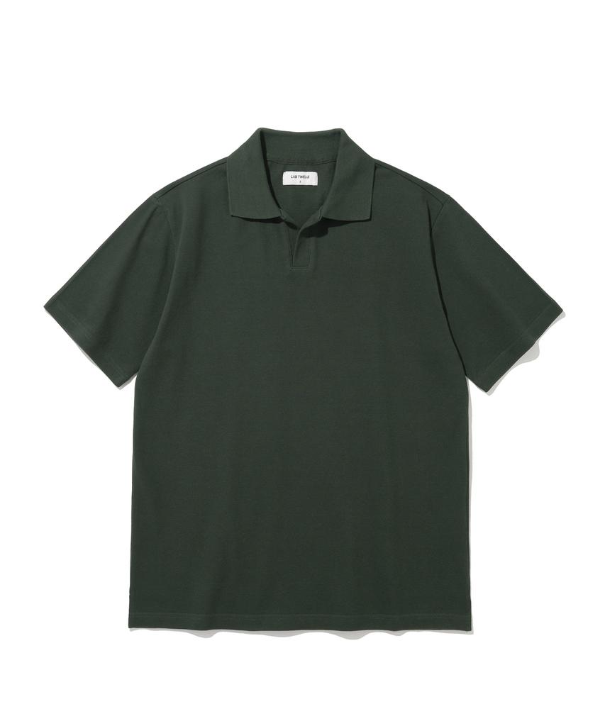 LAB12 Oversized Polo Shirt (Forest Green)
