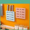 Compartment Design Rack Knife Storage Kitchen Tool Home Supplies Convenient Wallmounted Holder For Shop