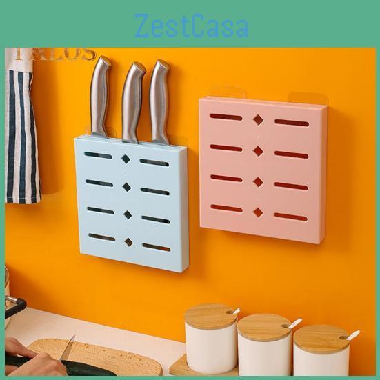 Compartment Design Rack Knife Storage Kitchen Tool Home Supplies Convenient Wallmounted Holder For Shop