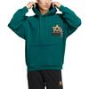 adidas Sweat à capuche à cordon de serrage avec imprimé logo Trèfle original et manches longues pour homme Vert HS7286