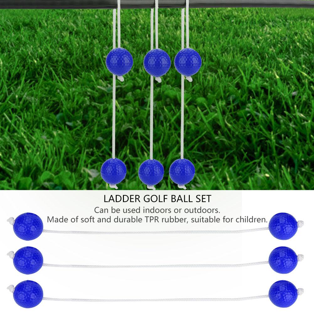 3 Pairs Ladder Golf Ball Toss Bolas Set Replacement Sports Balls Blue