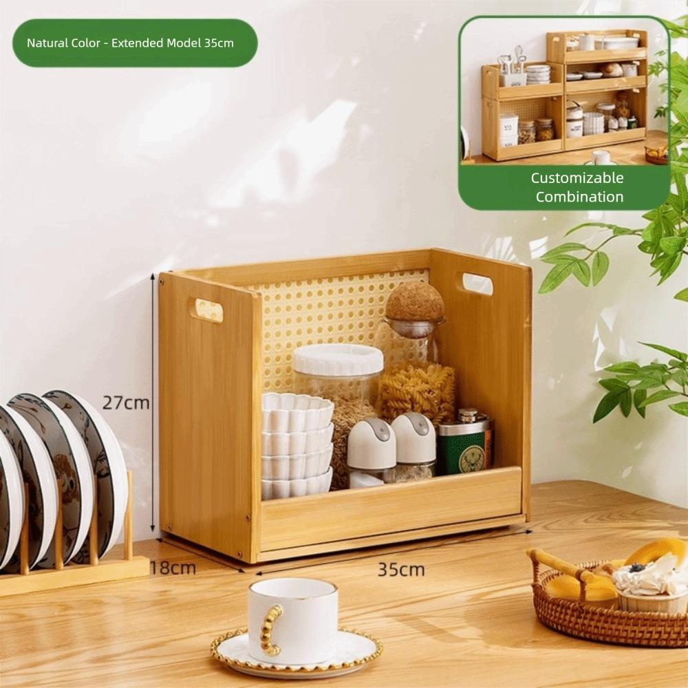 Large Capacity Desktop Storage Rack Stackable Countertop Rack New Dining Table Rack  Desktop Use