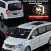 1:24 Scale V260L Vellfire Business Car Model Toy Metal Diecast Doors Opened MPV Models Sound Light Cars Collectible Item