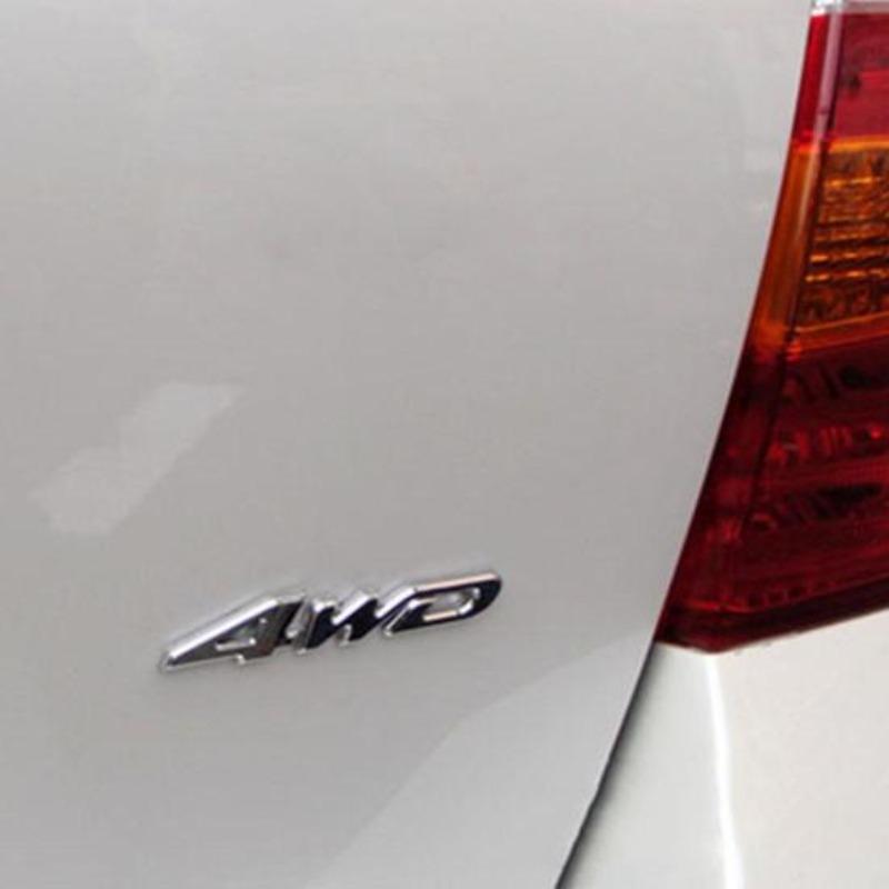 4Wd V6 V8 Stylish Sport Car Auto Badge Emblem Rear Trunk Metal Sticker Decor