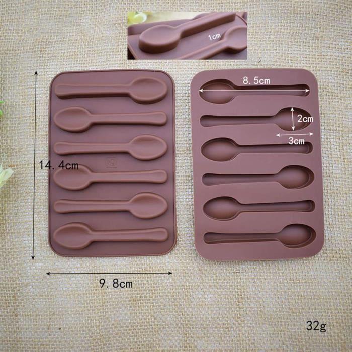 Chokladform - JIALI - Silikonskopa - Fryssäker - Diskmaskinssäker - Brun