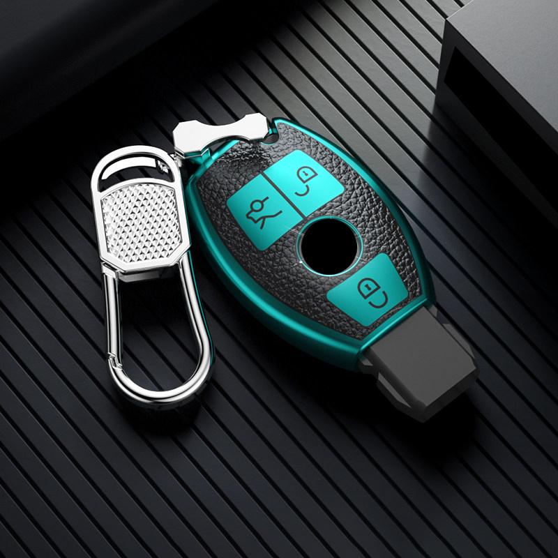 Tpu Leather Auto Car Key Case Cover Shell Fob For Mercedes Benz A C E S G Class Gla Cla Glk Glc Cls W204 W463 W176 W251 W205 Amg