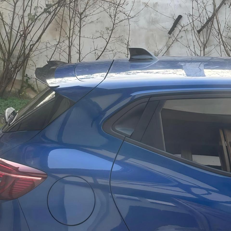 For Renault Clio MK5 Clio 5 2019-2025 Hatchback Car Rear Spoiler Cap Rear Trunk Boot Roof Lip Spoiler Tuning Bodykit Gloss Black