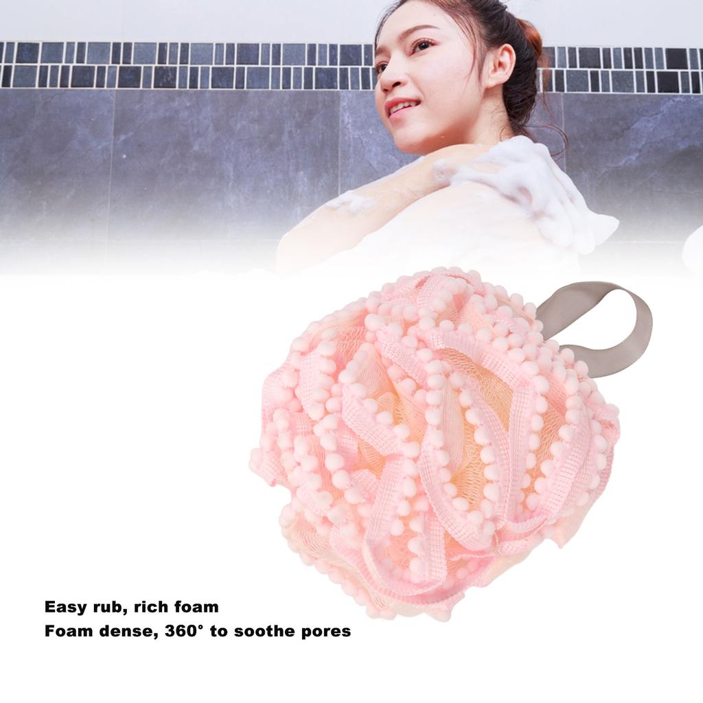 Unisex Fashion Soft Bath Ball Fashionable Blood Circulating Promoting Bathing Shower Mesh Loofah
