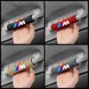 ORWI7 For BMW M LOGO Leather Car Roof Armrest Inner Door Pull Handle Protection Case Suede Cover 1 3 5 7 Series X1 X3 X5 X6 M Sports