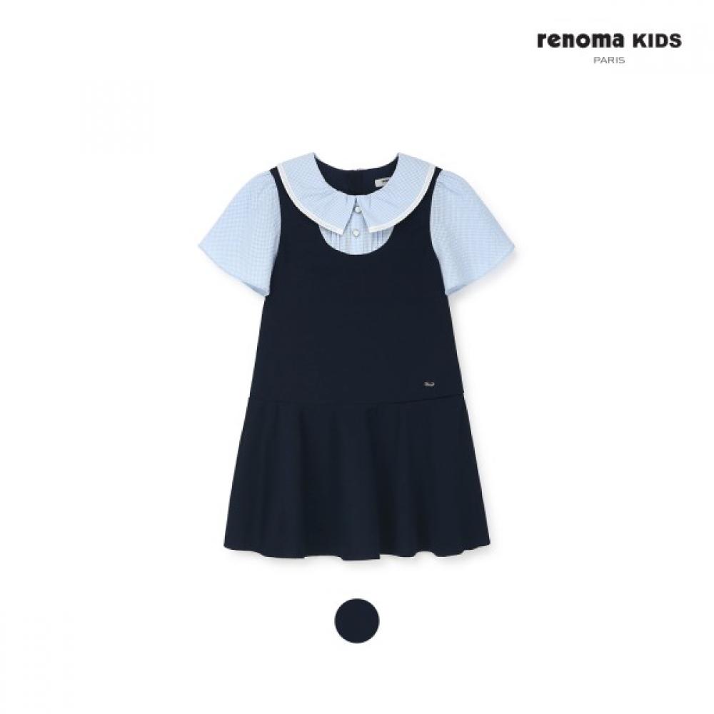 

[renoma Kids] Poly Pq Layered Dress R2421o614 11 navy/120