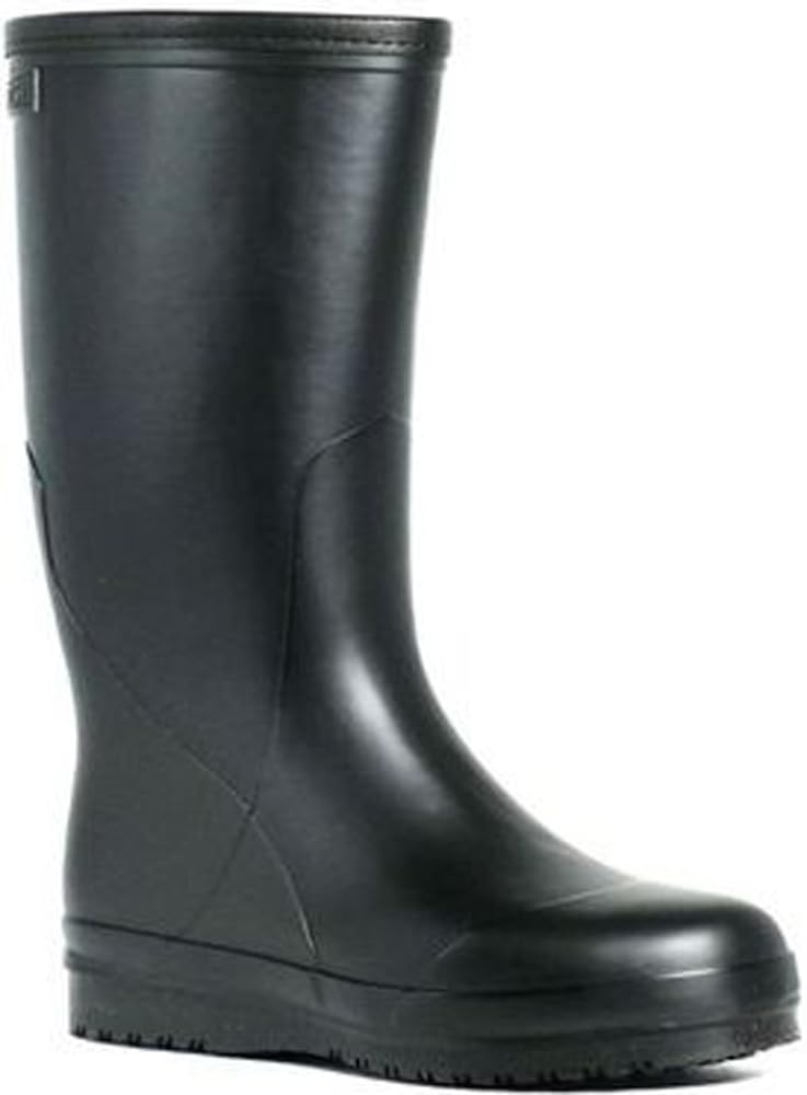 Daiichi Rubber Nova Rain Boots with Boa Natural for Snowy Size cm Mid-Length Lining, Non-Slip, Rubber, Roads, Black, a244, 23.0