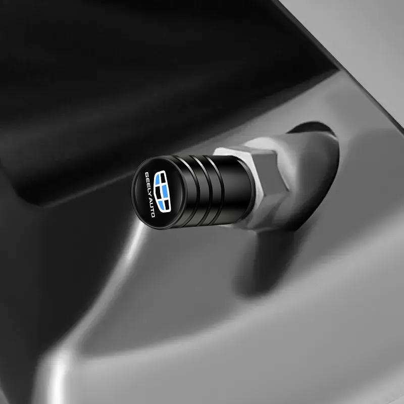 4pcs Car Wheel Tire Caps Airtight Cover For Geely Coolray Geometry C GX3 Emgrand EC7 LC Panda Tugella Binray X7 Okavango Atlas