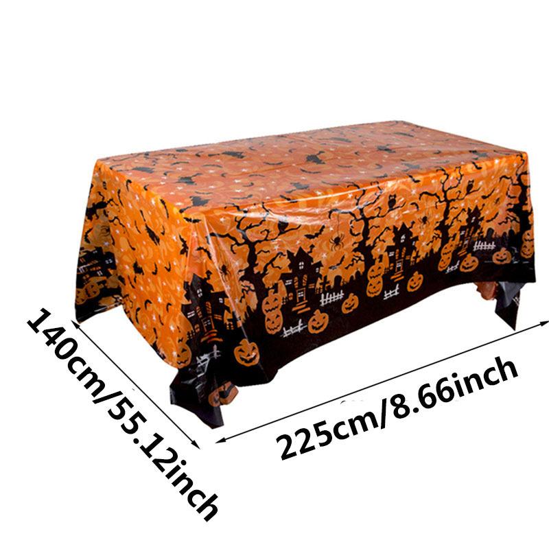 Halloween Party Decoration Table Cloth Thin Section Party Event Decoration Tablecloth Background Wall Layout Pumpkin Spider Web