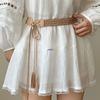 Ethnic Style Brown Leather Waist Belt for Women's Dress Decoration - Ideal for Desert Tourism & Northwest Travel Outfits