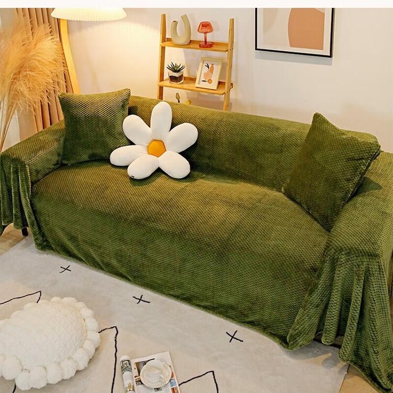 LISM Anti-Scratch Plush Thickened Sofa Cover