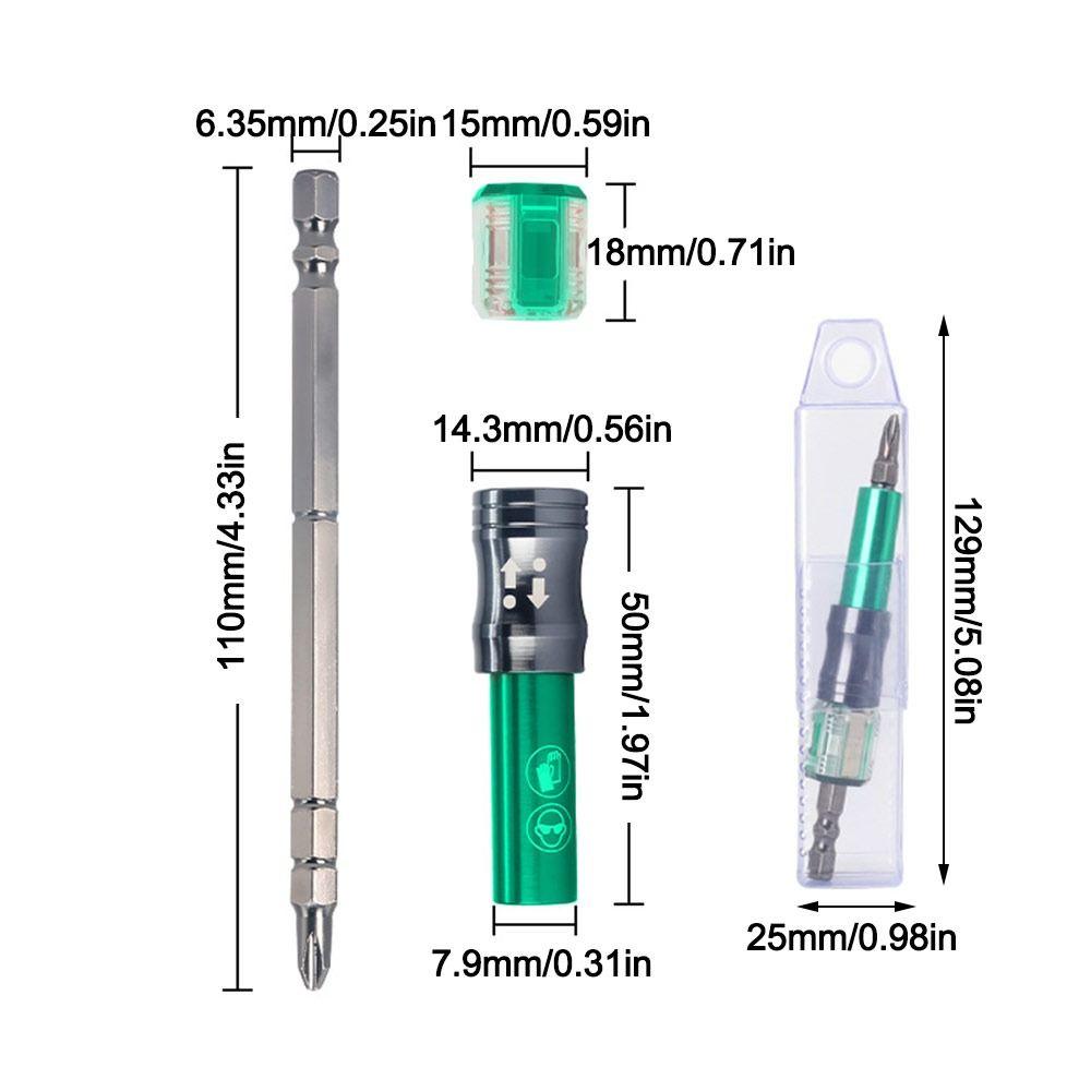 Dual-purpose Magnetic Screwdriver Bits Portable Connecting Rod Screws Woodworking Socket Wrench