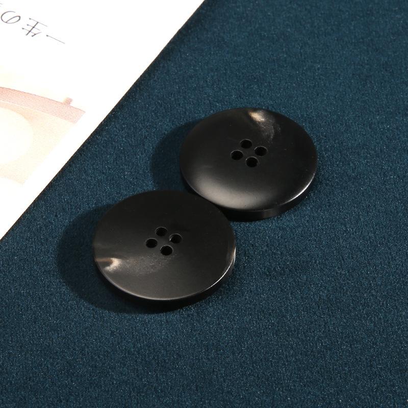 10Pcs Black Pattern Buttons Men'S And Women'S Blazers Woolen Coats Buttons Accessories Versatile High-End Suit Trench Coat Buttons