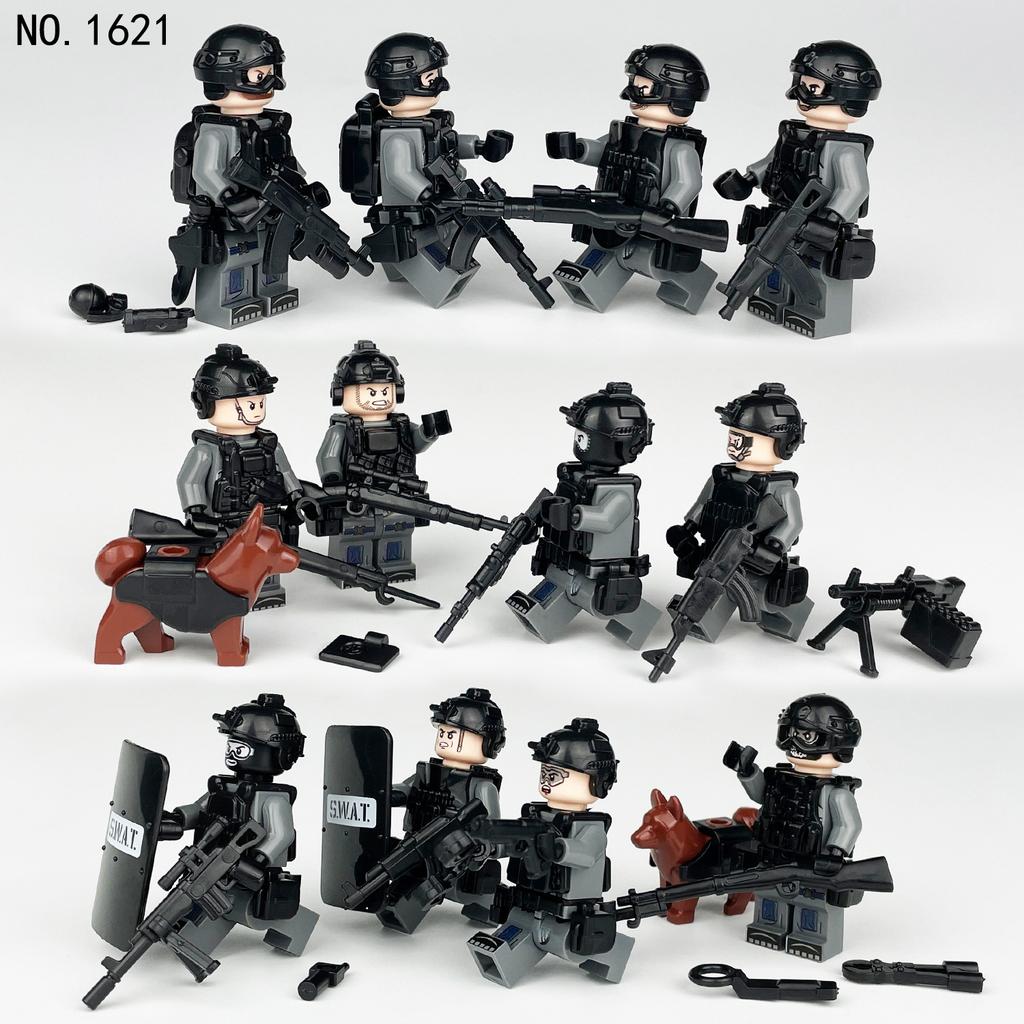 480 City Professional Police Special Police Building Block Small Particles Assembled Children'S Toys