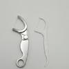 Reusable Portable Stainless Steel Toothpick Floss Set Lightweight Oral Teeth Cleaning Tools for Hiking Business Trip