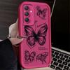 INS Retro Butterfly Case for Samsung Galaxy S25 S24 S23 Ultra S22 S21 Plus FE 5G A54 A34 A14 A73 A53 A33 5G Silicone Back Cover