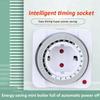 24-Stunden Mechanischer Timer Intelligenter Countdown Automatische Abschaltung Steckdosen-Timer EU-Stecker Für den Innenbereich