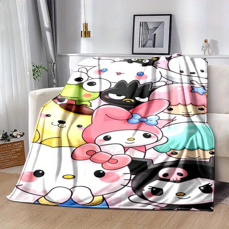 1pc. Cute Cartoon Characters Plush Blanket - Perfect for Home, Office, Outdoor Use, Gift Idea, Suitable for Al