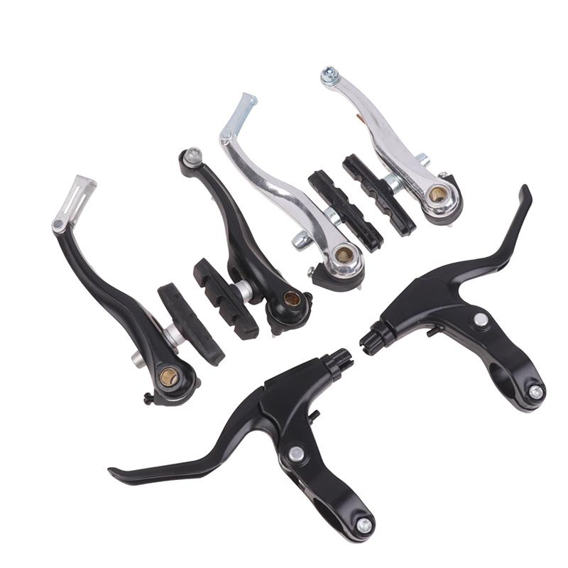 Bike V Brake Set Bike Front Rear V Brake Set Aluminum Alloy Mountain Road Bike V Brake Pads And Levers Set Riding Accessories