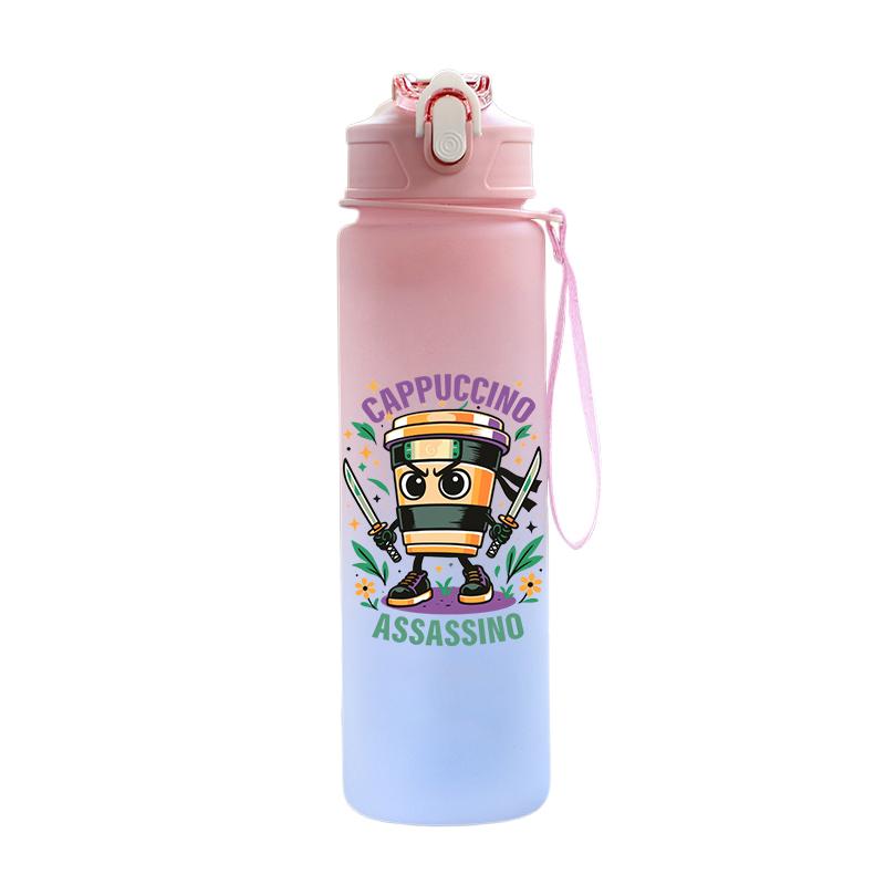 Tuang Tuang Tuang Printed 750Ml Water Bottle Anime Cartoon Large Capacity Drinking Cup Portable Outdoor Sports Water Cup Children Gift