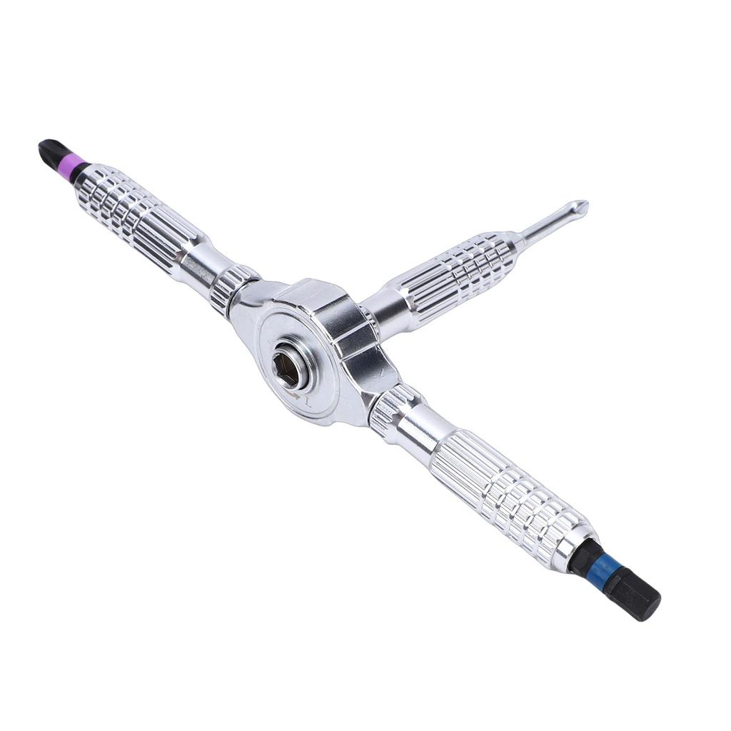 40 in 1 Screwdriver Set S2 Tool Steel Bits and 58 Teeth Ratchet Driver Detachable Handle for Furniture Electronics