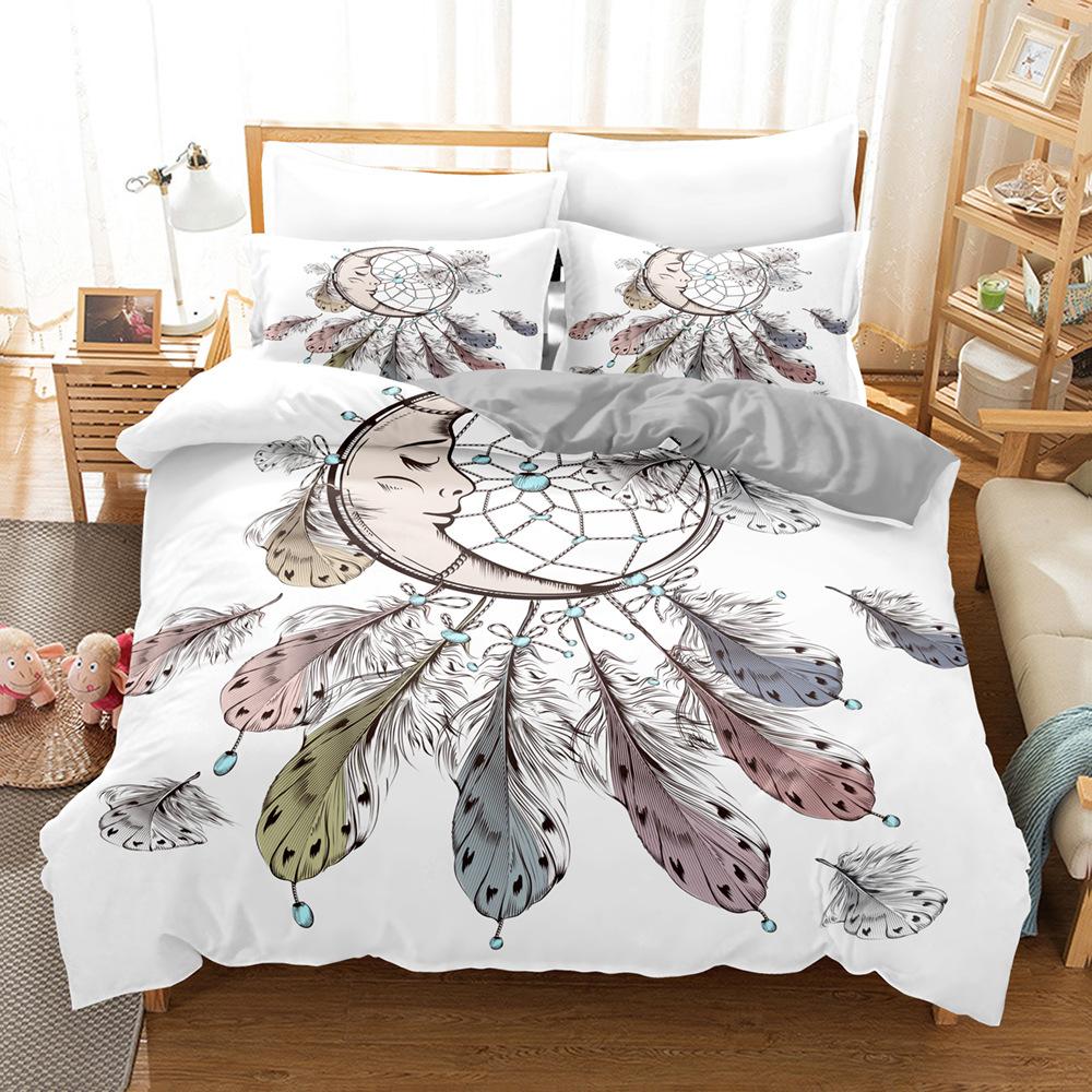 

Quilt Cover Three-Piece European Bedding Kit Digital Printing Two-Piece Set quilt cover 90 * 190 pillowcase 50 * 75 * 1