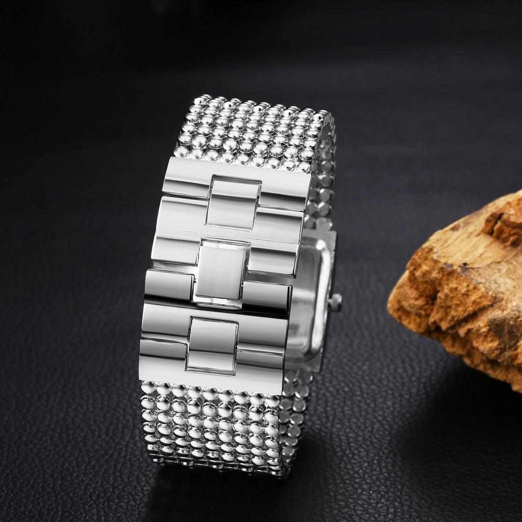 Cute Bracelet Waterproof Analog Display Wide Quartz Watch Fashion Watch Silver Present Women's Silver - Birthday, Anniversary, Christmas, Valentine's