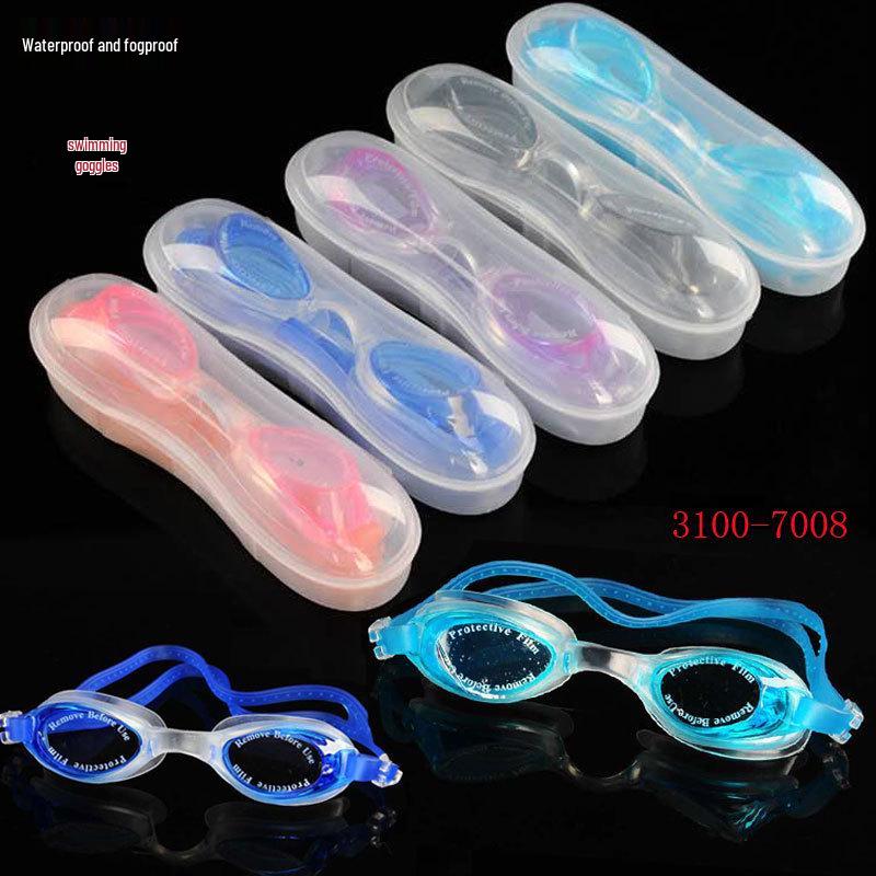 Anti-Fog Adjustable Swimming Goggles for Adults and Children, Boxed (Model 3100-7008)