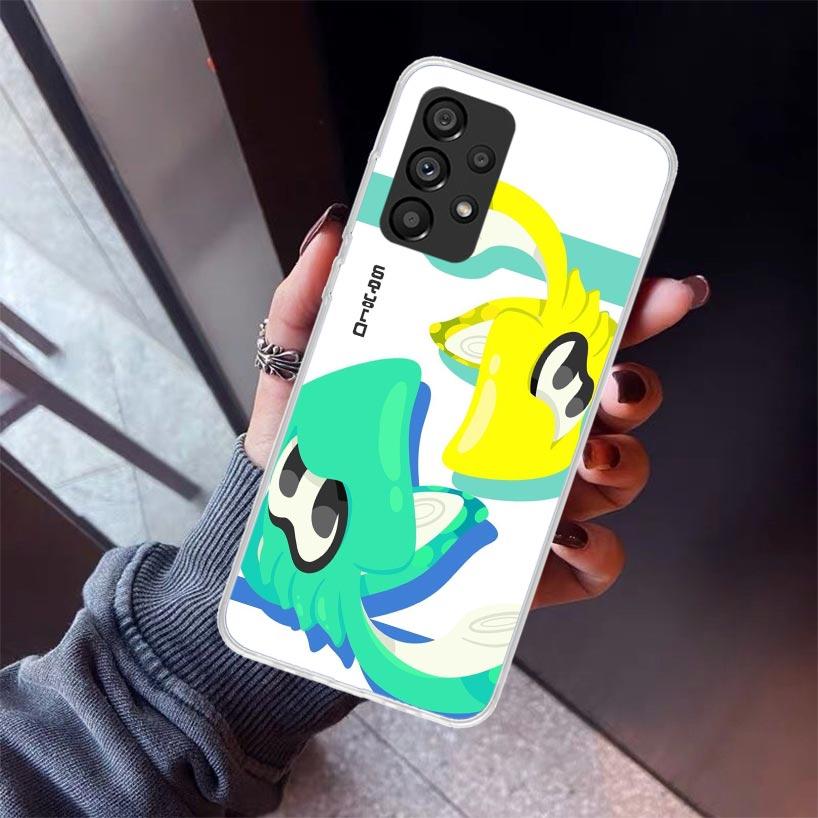 Spiel S-Splatoons Handyhülle Für Samsung Galaxy A12 A52S A42 A32 A22 A51 A50 Note 20 Ultra 10 S10 Plus A71 A70 A31 A30 A10S Galax