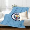 Manchester City FC Print Blanket - Soft & Comfortable, for Bedroom, Travel, Sofa, Home Decoration - Birthday Christmas Gift for Friend