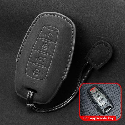 Fashion Suede Leather Car Remote Key Case Cover Shell For Great Wall Haval Hover H1 H4 H6 H7 H9 F5 F7 H2S GMW Coupe Protected Keyless Fob