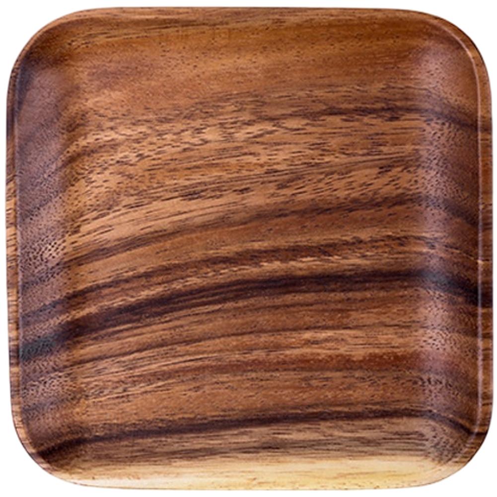 Artistic Dinnerware Handmade Walnut Tray Dining Table Decor Asymmetrical Shape Design Comfortable Tactile Feel