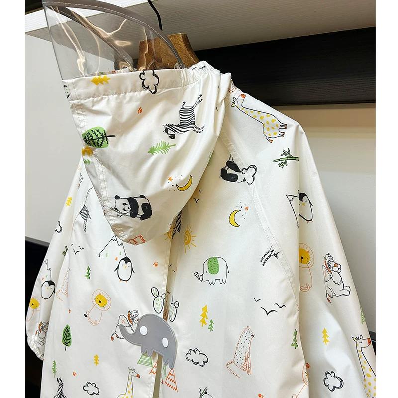 New 2026 Japanese-Style Lightweight Quick-Dry Breathable Children's Raincoat for Boys and Girls, Waterproof Rain Poncho for Kindergarten and