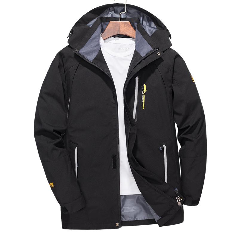 Giacca da Trekking Impermeabile da Uomo Taglia Grande Antivento Giacca a Vento Campeggio Caccia Corsa Trekking Pesca Cappotto Uomo Outdoor