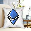 Cute Ethereum Throw Pillow Cover Polyester Cushions for Sofa Bitcoin Crypto Cryptocurrency Btc Blockchain  Cushion Covers