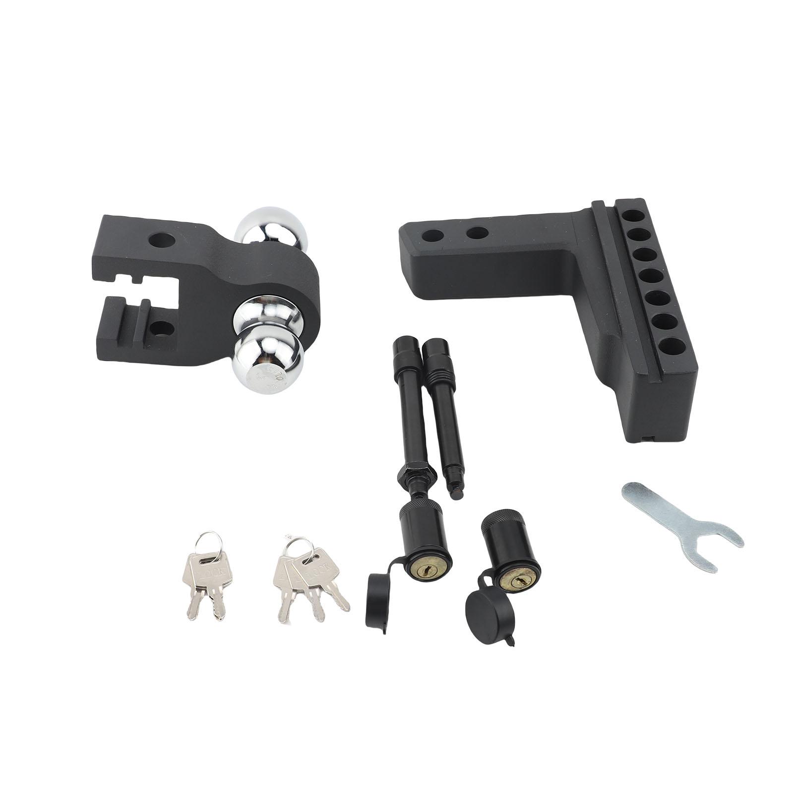 

Trailer Hitch 2in and 2-5Celsius16in Dual Heavy Duty Steel Towing Hitch for 2x2 Inch Receivers