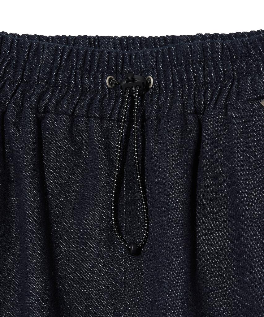 DIAMOND LAYLA Unmodified Denim String Wide Pants P16 Blue Denim